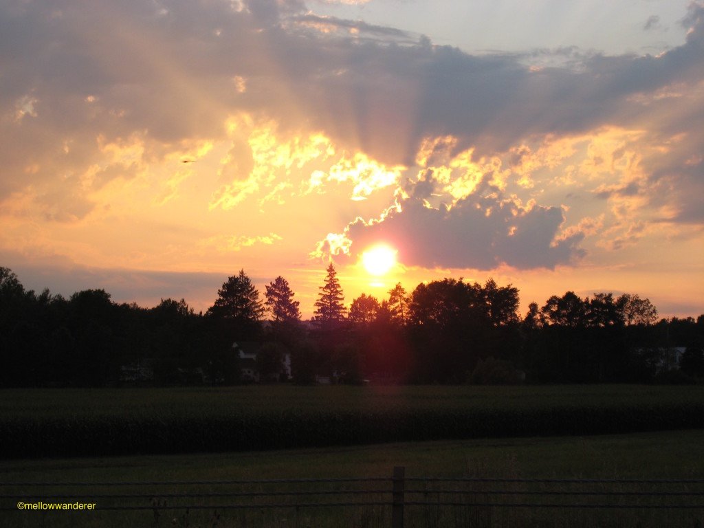 Sunset in the Adirondacks.